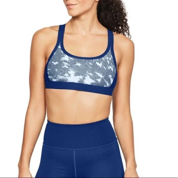 NWT Under Armour Women's UA Threadborne Printed Swim Top Sz small - Picture 1 of 10